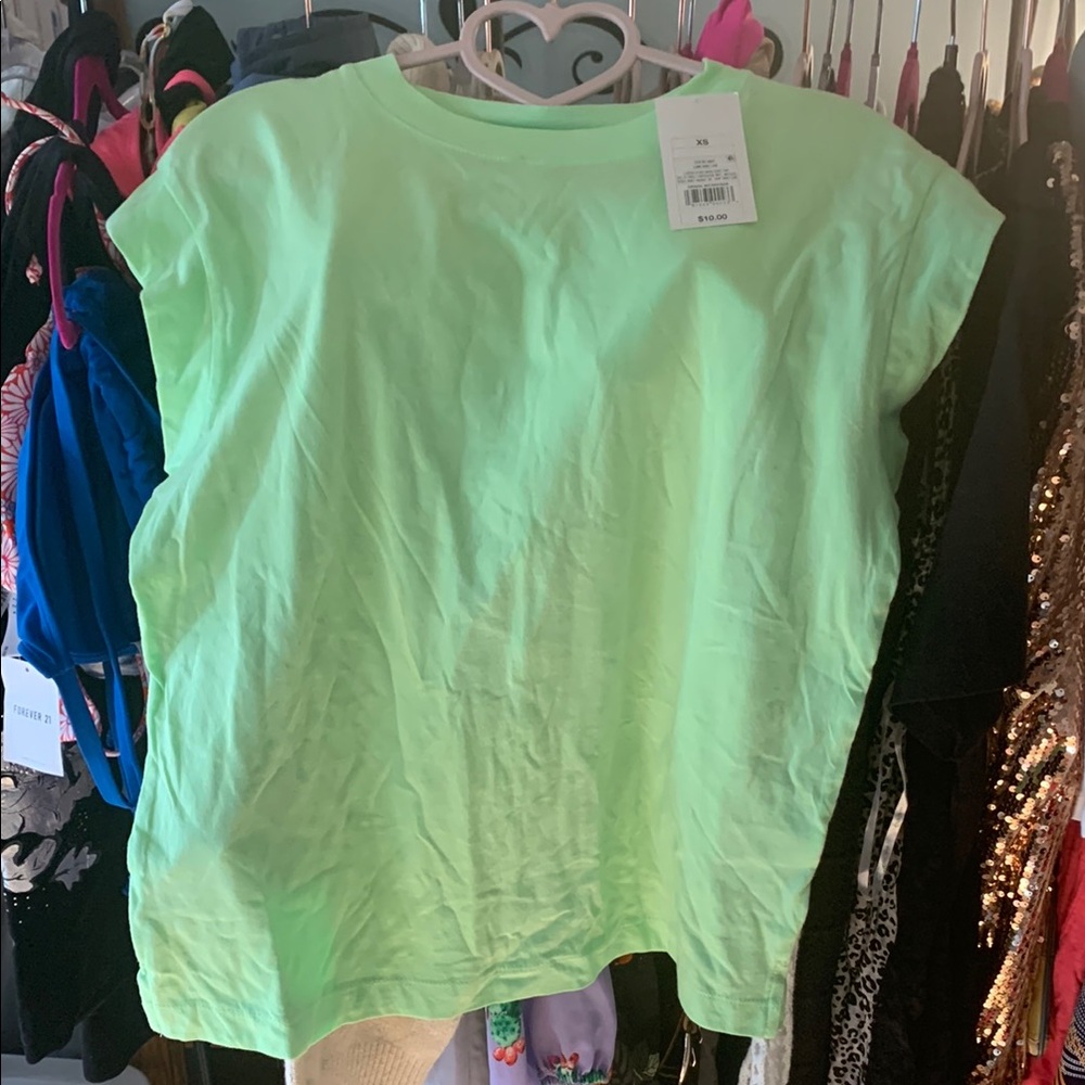 Neon Green T-Shirt- Brand New Size XS